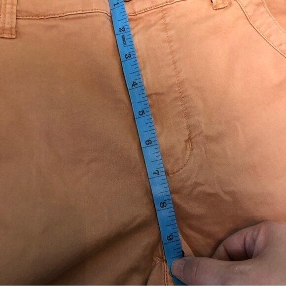 Rise Coral Pink Stretch Jeans Capri Ankle Pants - Picture 6 of 9